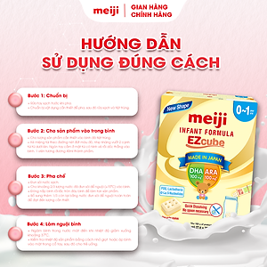 Sản Phẩm Dinh Dưỡng Công Thức Meiji Infant Formula EZcube - Nhập khẩu chính hãng (540g)