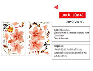 Decal dán tường ĐỖ QUYÊN AZALEA 3D CH2003 (170 x 110 cm)