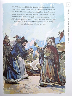 Sách Lịch Sử Việt Nam Bằng Tranh: Chiến Thắng Quân Nguyên Mông Lần 2 (Bản Màu)