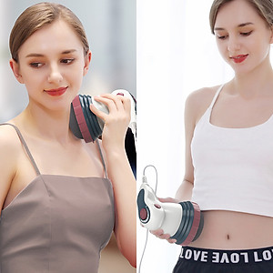 Máy massage bụng cầm tay 4 đầu hồng ngoại Puli PL-605 - Cơ