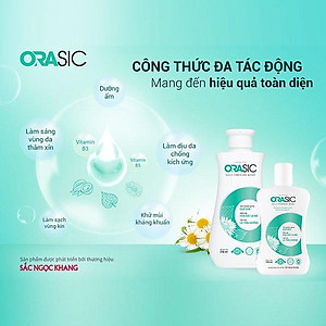 Dung dịch vệ sinh phụ nữ ORASIC Sắc Ngọc Khang_Tinh chất lá trầu không 100ml