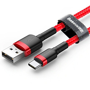 Cáp sạc Baseus Cafule Quick Charge và truyền dữ liệu tốc độ cao Usb to Type C 3A CATKLF- Hàng chính hãng