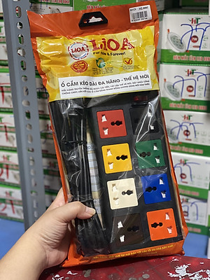 Ổ cắm kéo dài đa năng LiOA 8 ổ cắm (8D32N 8D52N 8D32WN 8D52WN)