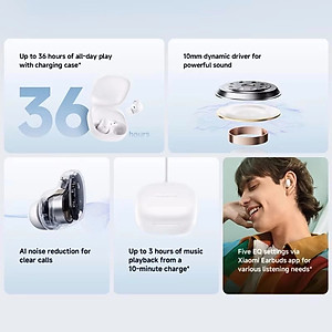 Tai Nghe Bluetooth Xiaomi Redmi Buds 6 Play - Hàng Chính Hãng