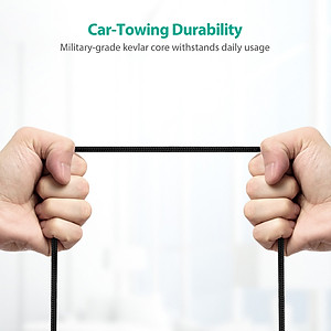 Dây Cáp Sạc Type C to C Sạc Nhanh 60W, Dài 1m, Dây Dù Nylon Siêu Bền RAVPower RP-CB047 - Hàng Chính Hãng