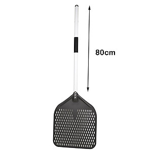 Aluminum Metal Pizza Peel for Easy Storage, Gourmet Luxury Pizza Paddle for Baking Homemade Pizza Bread