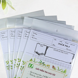 Giấy kiểm tra 4 ô ly kẻ bảng sẵn rất tiện lợi, giấy rất dày viết êm không hằn lem viết được tất cả các loại bút 12 tờ đôi GKTL1-02 Green Art - Hàng chính hãng