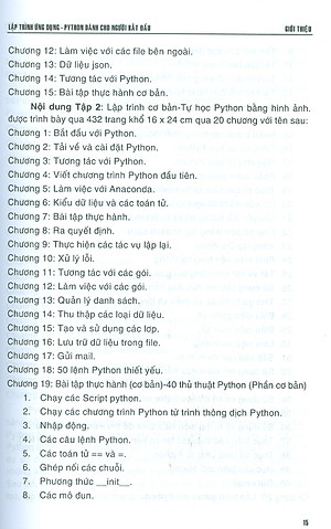 Lập Trình Ứng Dụng Python Dành Cho Người Bắt Đầu