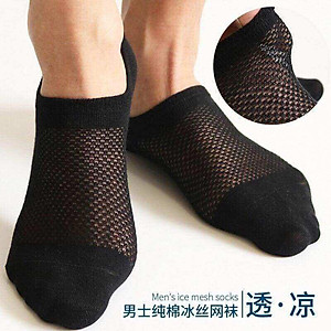  Combo 5 đôi tất lưới nam thông hơi, vớ nam thoáng khí kháng khuẩn