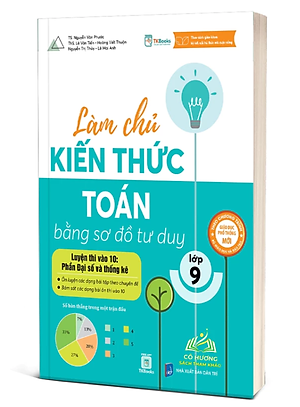 Sách - Làm Chủ Kiến Thức Toán Bằng Sơ Đồ Tư Duy Lớp 9 – Luyện Thi Vào 10 (MCbook)