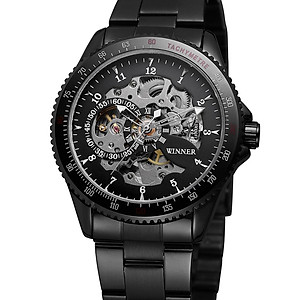 Đồng hồ nam WINNER 010 Đồng hồ cơ bán tự động Hiển thị thời gian Thời trang Thông thường Dây đeo bằng thép không gỉ 