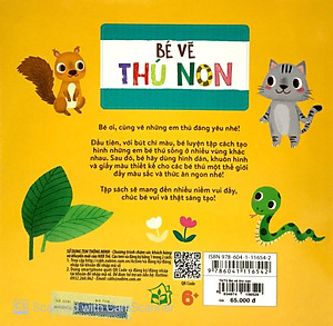 Sách Tay Khéo Tay Xinh - Bé Vẽ Thú Non