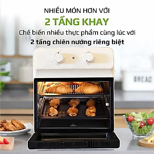 Nồi Chiên Không Dầu Khổng Lồ 12 Lít Mishio MK393 1700W - Hàng chính hãng