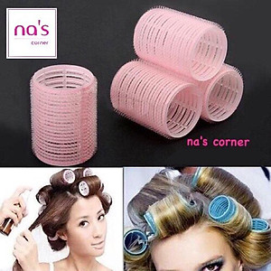 Lô quấn tóc tự dính cuốn uốn phồng tóc mái nhựa (1 cái)