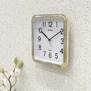 Đồng Hồ Treo Tường Rhythm CMG466NR18 - Vàng (25.0 x 25.0 x 4.5 cm)