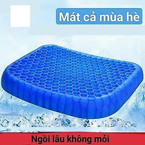 Đệm lót ghế ngồi văn phòng, ô tô xe hơi, xe máy dạng gel 3D silicon chống đau mỏi ê mông - Nệm ngồi mùa hè 2 mặt cực mát, thông thoáng chống nóng bí