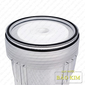 Bộ lọc đầu nguồn 3 giai đoạn BIGBLUE Yamato 10inch công suất lọc lớn 1.5 -2m3/h | ren 34 (1’’) | (trong suốt) | YBBH10CP1GC | Hàng chính hãng