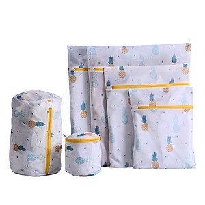 Combo 6 Túi Giặt Lưới Bảo Vệ Quần Áo, túi lưới mịn polyester bảo quản quần áo