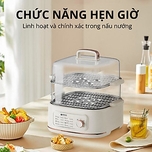 Nồi lẩu hấp thủy nhiệt Mishio MK382 khay hấp inox 304 - Hàng chính hãng