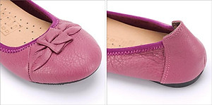 Giày Nữ Búp Bê Da Bò Huy Hoàng HT7911 - Tím