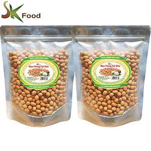 1KG ĐẬU PHỘNG DA CÁ CỐT DỪA THƯƠNG HIỆU SK FOOD (2 BỊCH ZIP)