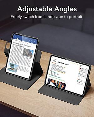 Bao Da dành cho iPad Pro 11 inch / iPad Pro 13 inch 2024 ESR Rebound Hybrid Case 360 - Hàng Chính Hãng