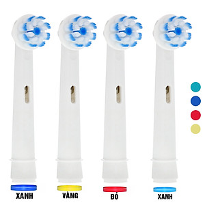 Cho máy Oral B, EB60-X Extra Thin Care Lông mềm, set bộ 4 đầu bàn chải đánh răng điện thay thế Minh House