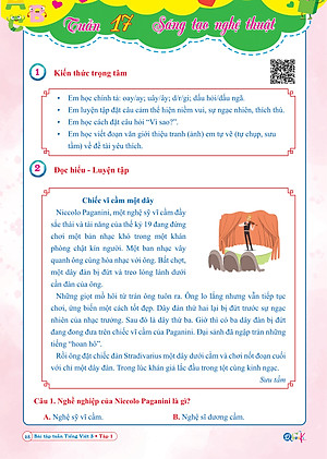 Bài Tập Tuần Tiếng Việt Lớp 3 - Cánh Diều - Học kì 1