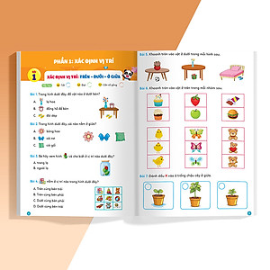 Sách Phiếu Luyện Toán Tư Duy Cùng Gấu Kiki 3 - Xác Định Vị Trí - Các Dạng Toán Quy Luật