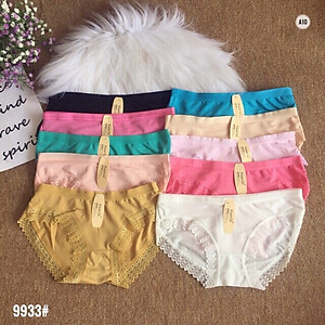 [Video SP Thật] Combo 5 Quần Lót Nữ Su Đúc Thông Hơi Viền Ren Cao Cấp Mã N13