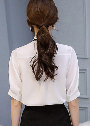Sơ mi nữ cổ trụ xinh xắn Haint Boutique sm45