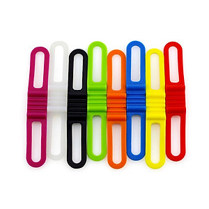 Bộ 6 Dây Đeo Đèn Pin Xe Đạp Silicon Co Giãn Giúp Cố Định Đèn Pin/ Vật Dụng Trên Xe Đạp MaiLee (Màu ngẫu nhiên)