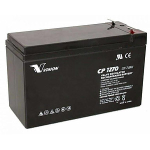 Ắc Quy Vision 12V-7Ah CP1270 - Chuyên Dùng Cho Nguồn Dự Phòng (UPS, Inverter,..)