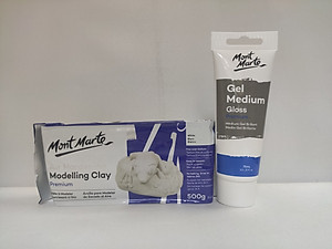 Combo đất sét, bộ dụng cụ và phủ bóng