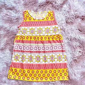 Váy đầm bé gái sát nách thun cotton co giãn giao nhiều hoạ tiết khác nhau cho khách MamLa