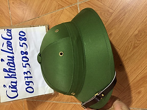 Mũ cối tàu lòng vàng cốt phíp không ngấm nước vải gabadin tô châu 