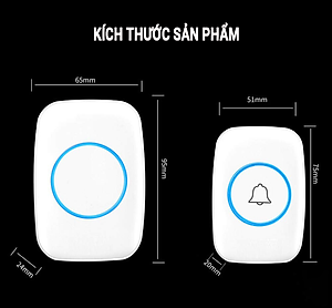 Chuông Cửa Không Dây Thông Minh Teement TM01 , Chống Nước Khoảng Cách Sử Dụng Trong 300M - Hàng Chính Hãng