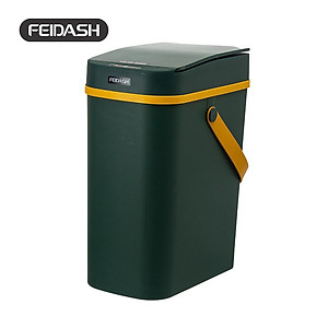 Thùng Rác Thông Minh Cảm Biến Đa Năng Độ Nhạy Cao Tự Động Đóng Mở Khi Cho Rác Vào Thùng Vô Cùng Tiên Lợi FEIDASH TG6020U 10L - Thiết kế sang trọng làm đẹp không gian gia đình bạn - Quai sách cao su mềm mại không gây đau tay khi mang xách