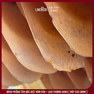 Đặc sản Cà Mau - Bánh Phồng Tôm Năm Căn - Loại Thượng Hạng ( Hộp 500 GRAM )