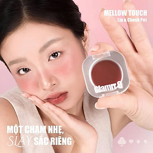 [MỚI] Má Hồng Kem Đa Năng 3-in-1 Trang Điểm Má Mắt Môi Mịn Lì Dễ Tán Bền Màu Glamrr Q Mellow Touch Lip Cheek Pot (1.8g) màu 01