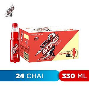 Chai Nước Tăng Lực Sting Đỏ Dâu (330ml/Chai)