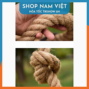 Dây Thừng Trang Trí Nhà Cửa Sợi Gai Tự Nhiên (Bán Theo Mét)