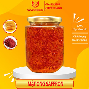 Mật Ong Ngâm Saffron 380ml/lọ Golden Herb