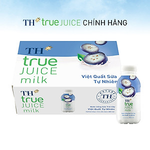 Thùng 24 chai nước uống sữa trái cây TH true JUICE MILK việt quất tự nhiên 300 ml (300 ml x 24)