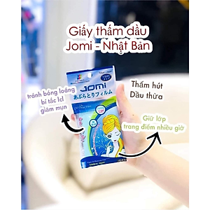 Combo 5 Phim Siêu Thấm Dầu Jomi (70 Tờ/Gói) - Xanh