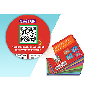 Sách Flashcard vui học Tiếng Anh: Nghe và học phát âm chuẩn từ vựng Tiếng Anh lớp 1