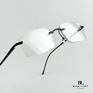 Kính Viễn Thị Lão Đọc Sách Lắp Sẵn Độ Gọng Khoan Không Viền Cho Người Trung Niên Già Lớn Tuổi Ông Bà Cha Mẹ Bạc Đen