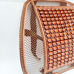 Tấm lót ghế ô tô văn phòng  hạt gỗ chống mỏi lưng