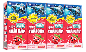 Thùng 48 Hộp Sữa Trái Cây KUN Hương Dâu 180ml/hộp(thẻ cào)