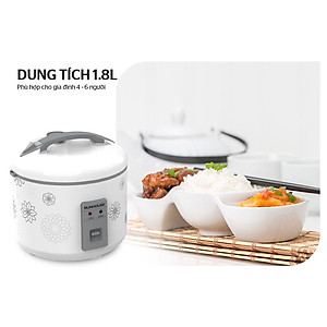 Nồi cơm nắp gài Sunhouse SHD8603 1.8 Lít - Hàng chính hãng
